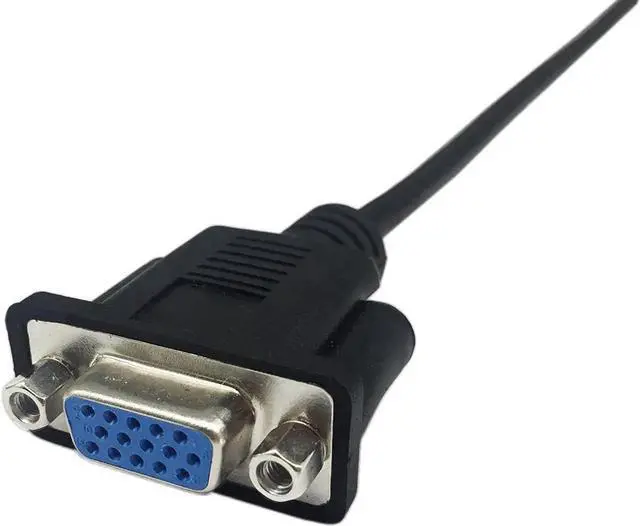 Alt view image 6 of 6 - JAENFONG 1ft VGA SVGA 15 Pin HD15 Male to Female Adapter Video Monitor Extension Cable for PC Laptop TV Porjector