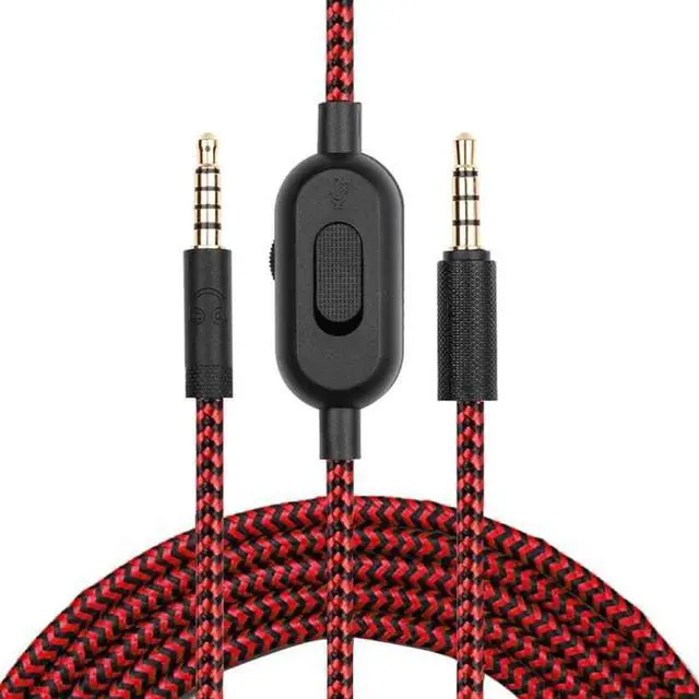 Main image of JAENFONG For Logitech G433 G233 G Pro / G Pro X 3.5mm Male to Male Gaming Headset Audio Cable (Red 2M/6.6FT  )