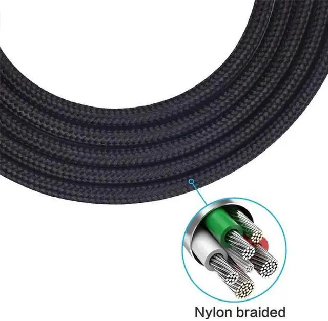Alt view image 5 of 6 - JAENFONG 1.5M Standard Version 3.5mm to 2.5mm Headphone Cable for Sennheiser HD518 HD558 HD598 HD579 559