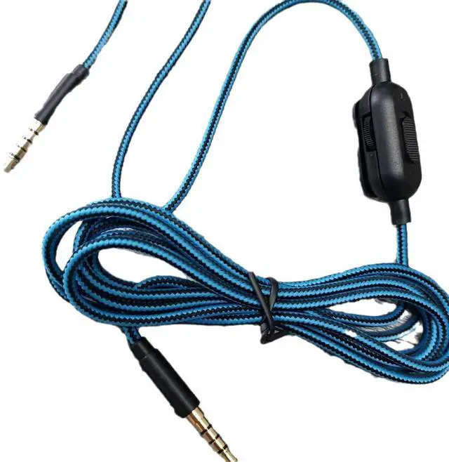 Alt view image 5 of 5 - JAENFONG 2M Braided Audio Extension Cable for Astro A10/A40/A50 Headphones Metal Connector Headphone Extension Cord Durable Woven Wire for Clear Sound Transmission Compatible with Astro Gaming Headset