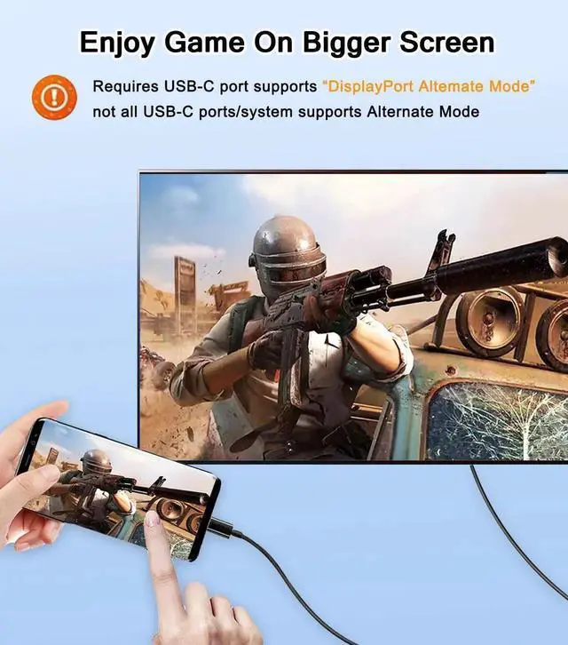 Alt view image 5 of 7 - USB C to VGA Cable 6FT, 1080P@60Hz USB Type C to VGA Adapter Video Converter [Thunderbolt 3/4 Compatible] with MacBook Air, iPad Pro, iPhone 15/16, iMac, XPS, Surface etc-Gold-Plated Male Interface