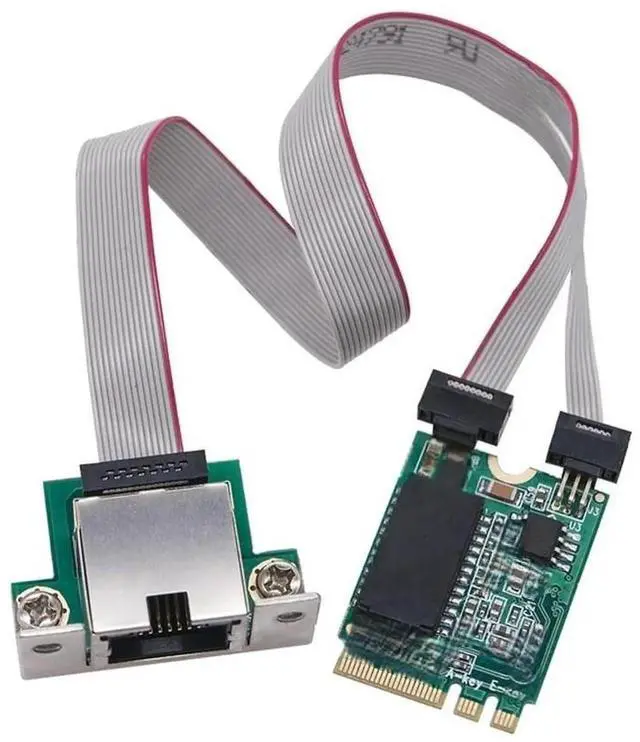Main image of JAENFONG FOR I210AT Chip M.2 A+E to RJ45 COM Port Gigabit Ethernet Network Card 10/100/1000Mb Single Electrical Port Network Cards for Server