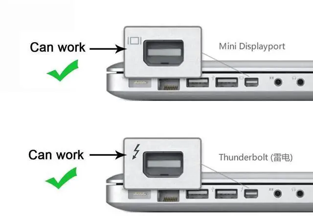 Alt view image 3 of 7 - JAENFONG Mini Displayport DP to VGA Adapter Cable 1080P 60HZ for Laptop Monitor Projector