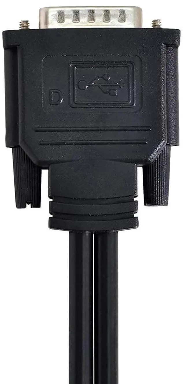 Alt view image 3 of 6 - JAENFONG DMS-59Pin 1 to 2 VGA RGB 15Pin Splitter Extension Cable for PC Graphics Card