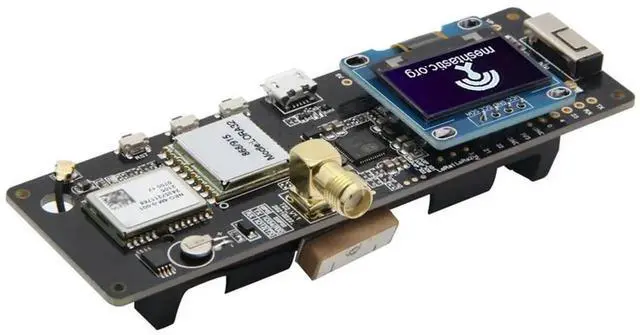 Alt view image 3 of 7 - JAENFONG For TTGO Meshtastic T-Beam V1.2 ESP32 LoRa GPS Development Board with OLED Display 433Mhz for LILYGO