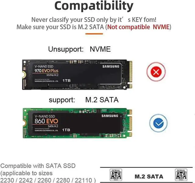 Alt view image 5 of 6 - [New Upgraded] 2 Bay m.2 SATA Docking Station, Tool-Free Type C to SATA SSD External Hard Drive Enclosure for B + M Key,Support Offline Clone duplicator and one- Key System Disk Copy Function. (5Gbps)