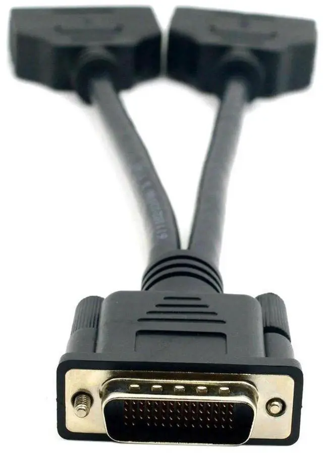 Alt view image 3 of 6 - DMS-59Pin 1 to 2 DVI 24+5 Splitter Extension Cable for PC Graphics Card