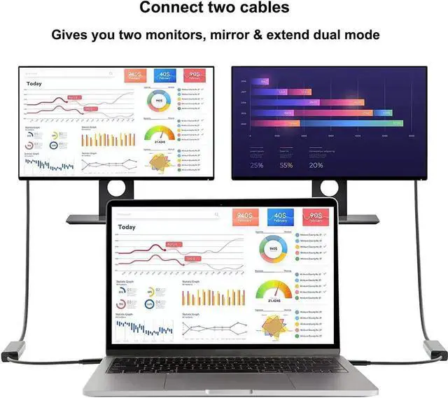 Alt view image 6 of 7 - USB C to DVI Cable 6 FT, USB Type C to DVI Cord, Compatible with MacBook Pro 2019/2018, Surface Book 2, Pixel, XPS 13/15, Yoga 920/910, Galaxy S22, S10+,Surface Pro