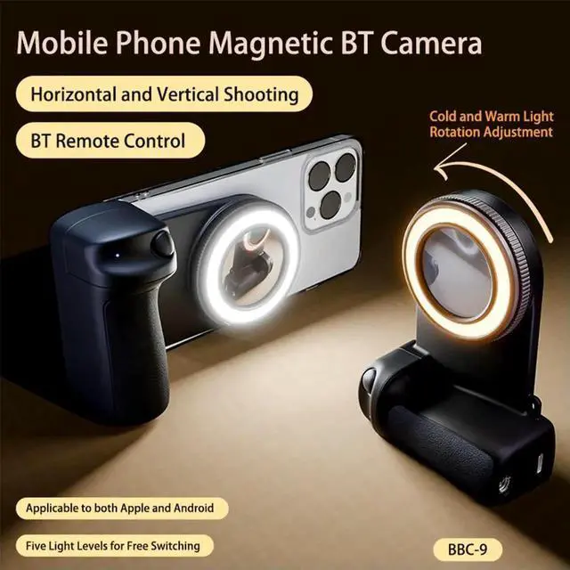 Alt view image 4 of 4 - JAENFONG For Magsafe Magnetic Bluetooth-Compatible Shutter Camera Photo Stabilizer 1/4inch Screw Phone Holder for Android 16 15 14