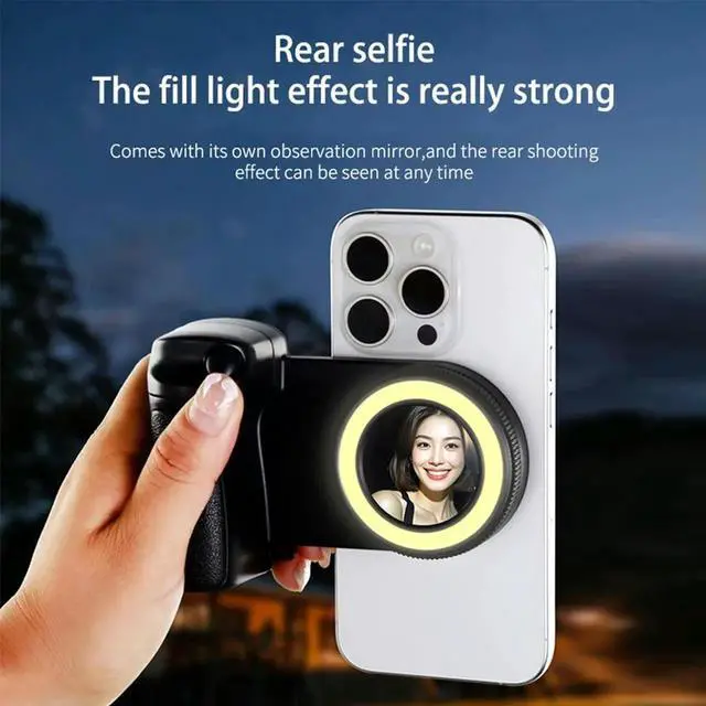 Alt view image 3 of 4 - JAENFONG For Magsafe Magnetic Bluetooth-Compatible Shutter Camera Photo Stabilizer 1/4inch Screw Phone Holder for Android 16 15 14