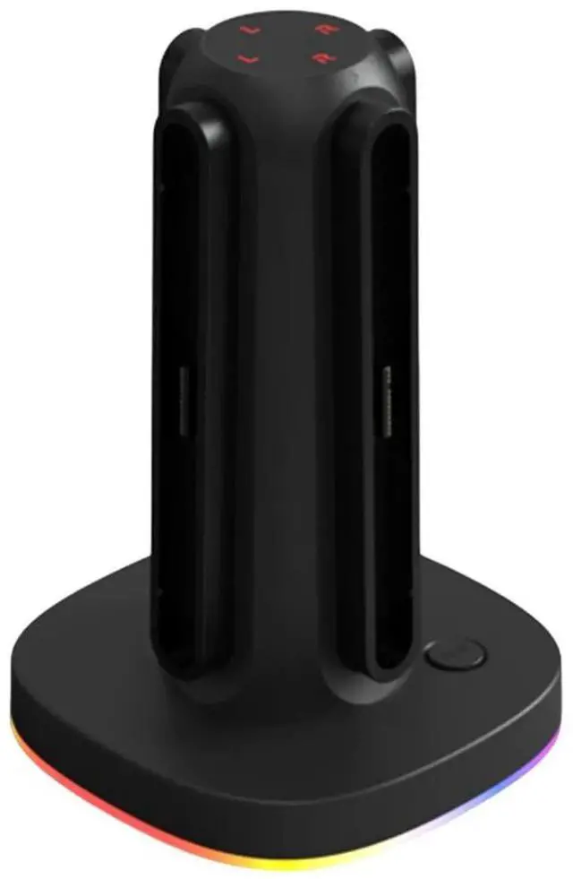 Alt view image 7 of 7 - JAENFONG For NS2 Magnetic Charger Station Indicator Light Joy-Con Controller Stand Space-Saving Gamepad Charging Station Gifts for Friend