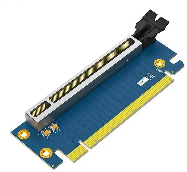 Main image of JAENFONG FOR PCIE X16 to x16 Converter PCI-E PCI Express 3.0 8Gb 16X lot Male to Female Adapter 90 Degree High Speed Riser Card for 2U Server