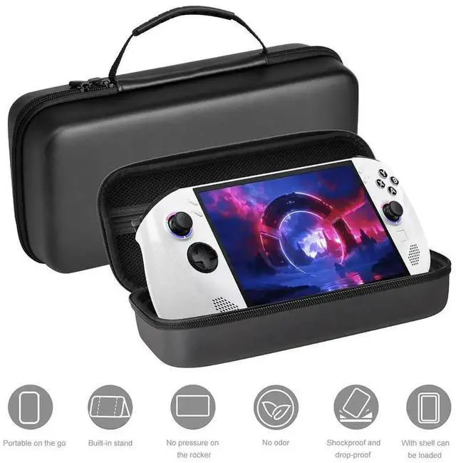 Alt view image 2 of 7 - JAENFONG EVA Hard Carrying Case Bag for Legion Go S Handheld Game Console Waterproof Travel Case Anti-Drop Protective Case
