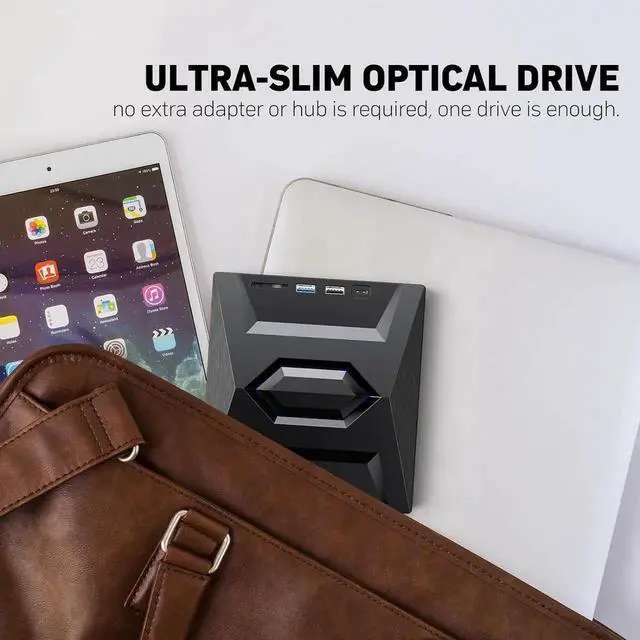 Alt view image 6 of 6 - [5 in 1] External Blu Ray Drive, Portable Bluray Player Writer Reader,CD Burner with USB 3.0 typc C Port& SD Card,DVD & CD-ROM +/-RW, External Blu-Ray CD DVD Drives for PC Laptop Windows Linux MacOS