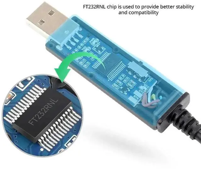 Alt view image 3 of 4 - JAENFONG Waveshare For Raspberry Pi 5 Industrial USB To TTL D Serial Cable FT232RNL Chip Multi Protection Circuits Multi Systems Supp