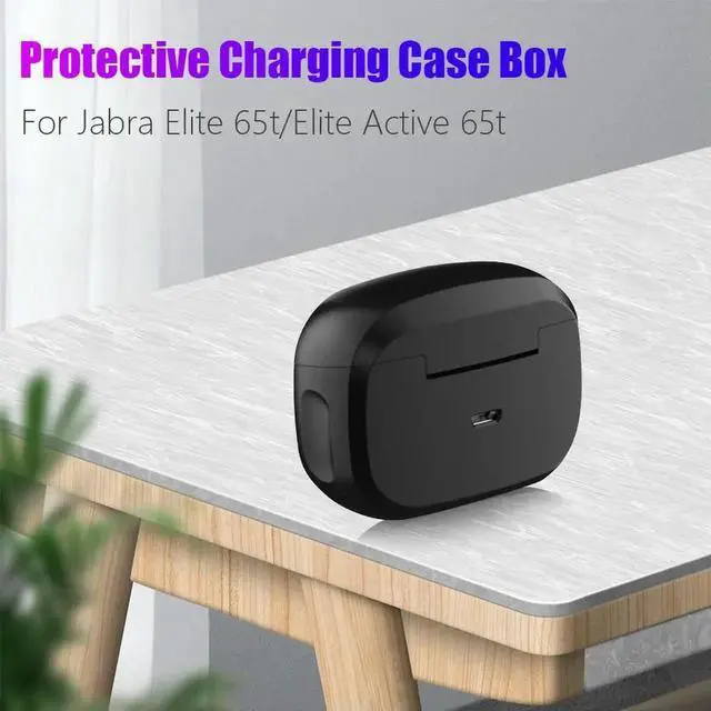 Alt view image 4 of 7 - JAENFONG 2021 Easy Charging Case Box Wireless Earphones Charging Box Bluetooth-compatible Earbuds Power Case for Jabra Elite 65t