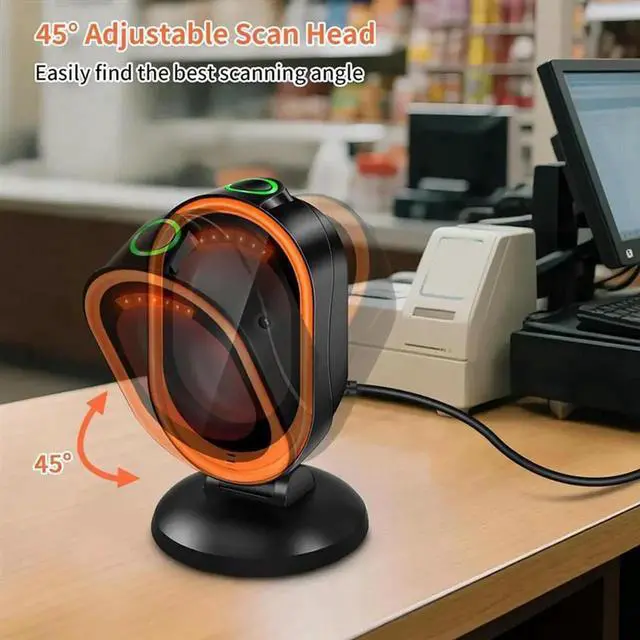 Alt view image 2 of 4 - JAENFONG X30 1D QR 2D , Automatic Desktop Bar Code Reader For Computers, PC, Laptop & Universal POS System