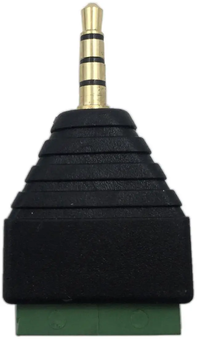 Alt view image 5 of 7 - JAENFONG 3.5mm 4 Pole Stereo TRRS Audio Video Male to 4 Screw Terminal Female Headphone Replacement Solderless Balum Converter Adapter (2-Pack)