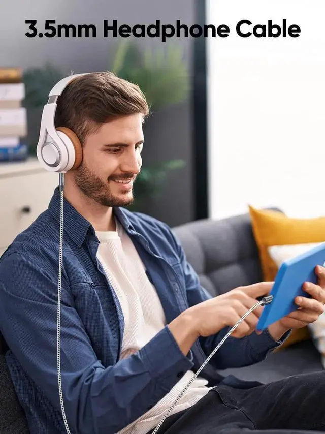 Alt view image 5 of 7 - JAENFONG USB C to 3.5mm Audio Aux Cable 6FT/1.8m, Type C to 3.5mm Headphone Car Stereo Cord Compatible with iPhone 16 Pro Max 15 Pro Max, Samsung Galaxy S24 S23 S22 S21 Note 20, iPad Pro, Gray