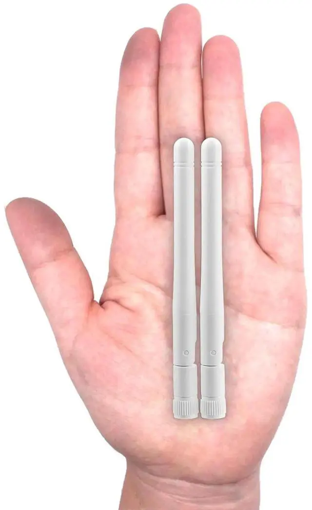 Alt view image 5 of 7 - External WiFi Antenna RP-SMA 2.4GHz 5GHz 5.8GHz 3dBi Dual Band Wireless Antennas Replacement (2-Pack) for WiFi Router Security IP Camera Access Point USB WiFi Adapter