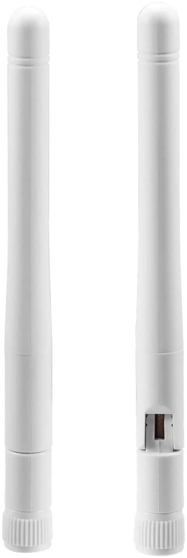 Alt view image 6 of 7 - External WiFi Antenna RP-SMA 2.4GHz 5GHz 5.8GHz 3dBi Dual Band Wireless Antennas Replacement (2-Pack) for WiFi Router Security IP Camera Access Point USB WiFi Adapter