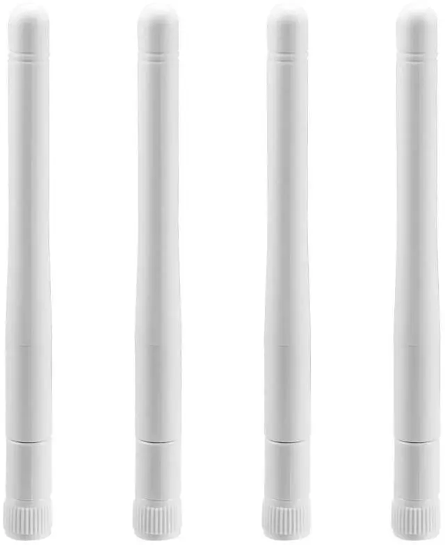 Alt view image 4 of 7 - External WiFi Antenna RP-SMA 2.4GHz 5GHz 5.8GHz 3dBi Dual Band Wireless Antennas Replacement (4-Pack) for WiFi Router Security IP Camera Access Point USB WiFi Adapter