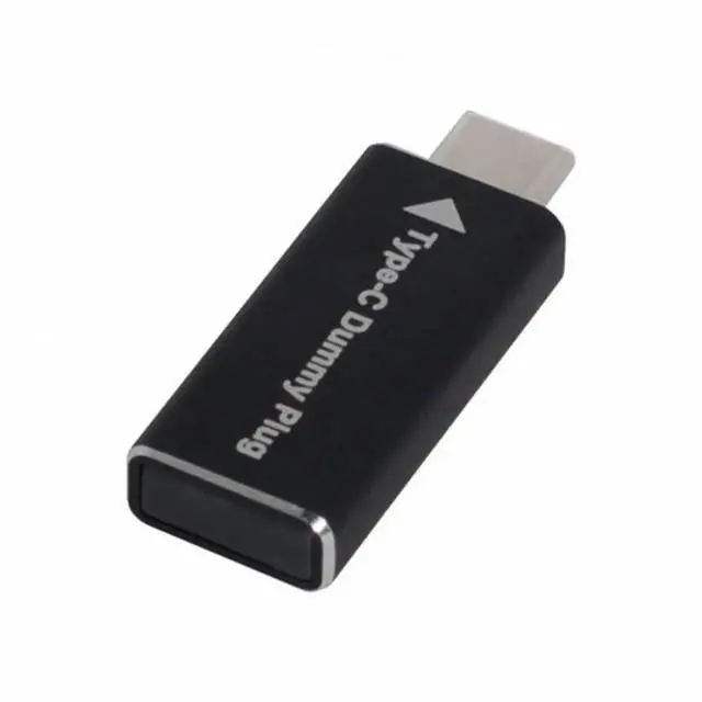 Alt view image 4 of 7 - Virtual Display Adapter USB-C Type-C DP-Alt Mode DDC EDID Dummy Plug Headless Ghost Display Emulator Black Color 4K@17Hz
