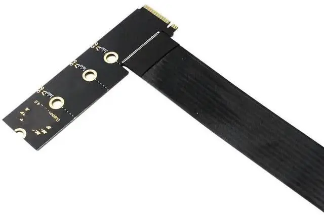 Alt view image 2 of 3 - JAENFONG FOR Extension Cable Riser Card Dual Protocol PCIE4.0 M.2 M Key NVME SSD Adapter for 2230 2242 2260 2280 M.2 PCI-e / M2 NGFF SATA SSD
