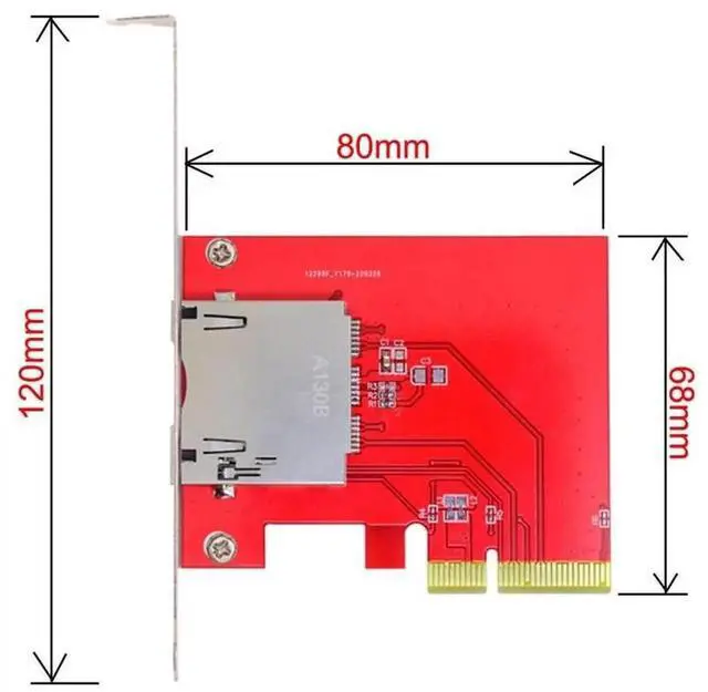 Alt view image 7 of 7 - JAENFONG PCI-Express 4X Mainboard to CF Express Extension Card Adapter for CFE Type-B Support R5 Z6 Z7 Memory Card
