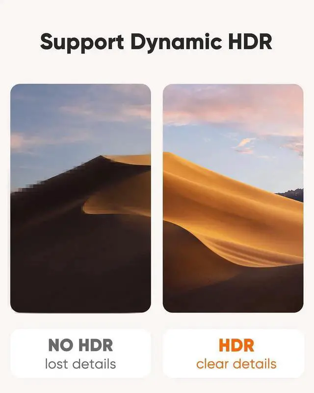 Alt view image 6 of 7 - 8K USB C to DisplayPort Adapter, 40G Type C to Display Port,USB-C to DP 1.4 [8K@60Hz, 4K@144Hz] HDR, Thunderbolt 4/3 Compatible with Valve Index, MacBook, iPhone 15, XPS, Oculus Rift S