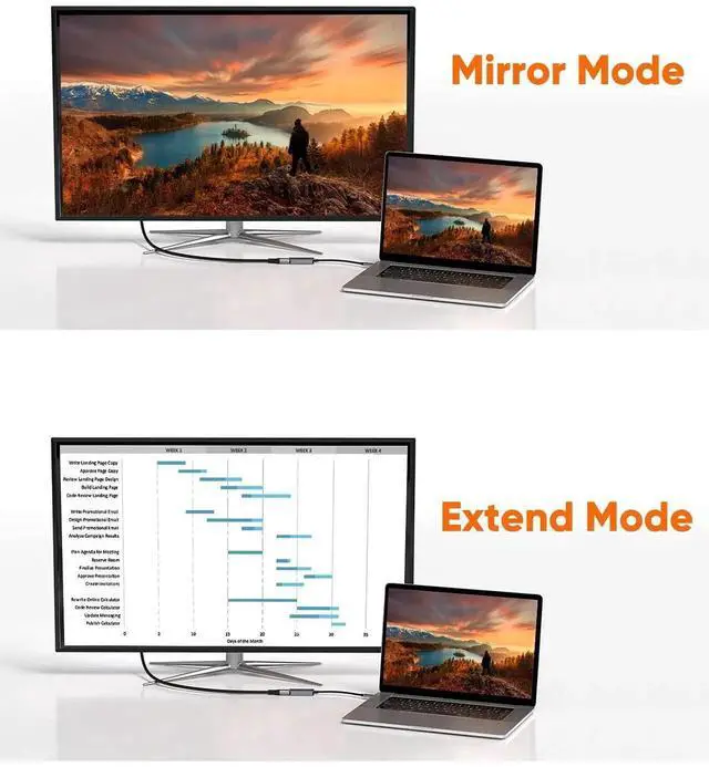 Alt view image 2 of 7 - 8K USB C to DisplayPort Adapter, 40G Type C to Display Port,USB-C to DP 1.4 [8K@60Hz, 4K@144Hz] HDR, Thunderbolt 4/3 Compatible with Valve Index, MacBook, iPhone 15, XPS, Oculus Rift S