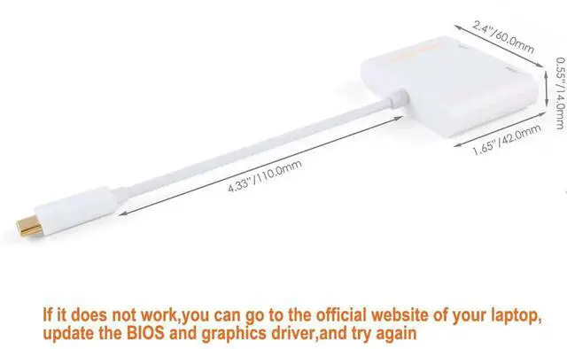 Alt view image 6 of 6 - USB C to HDMI VGA Adapter, Type C to HDMI 4K VGA 1080P Converter, Compatible with iPhone 15 Plus/15 Pro Max, Galaxy S22 Ultra, MacBook Pro, iPad Pro 2020, Chromebook Pixel, XPS 13