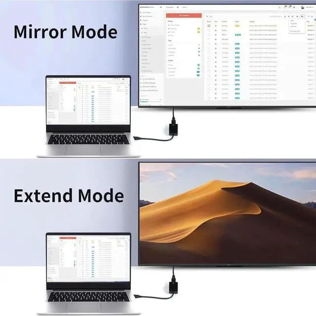 Alt view image 2 of 7 - USB to HDMI Adapter USB 3.0/2.0 to HDMI 1080P Video Audio Converter Video Adapter Multiple for Desktop PC TV Compatible with Windows XP 7/8/ 8.1/10