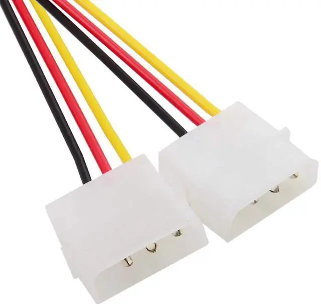 Alt view image 2 of 5 - JAENFONG Dual 4Pin to PCIE 6Pin Power Supply Adapter Converter Cable for EPS 12V Graphics Card