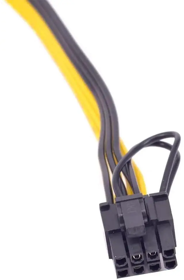 Alt view image 3 of 6 - 6PCS PCIe 6Pin to 6+2 Pin Power Supply Cable 8 Pin to 6 Pin PCI Express Graphics Card Power Cable GPU to GPU Male Port for Server 6Pin Converter Board BTC Miner (100cm,6PCS a Lot)