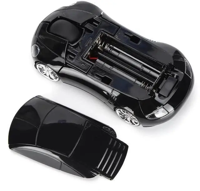 Alt view image 2 of 7 - 2.4G Wireless Mouse, Cute Car Mouse with USB Reciver, 1600DPI Optical Mice for PC Computer Laptop Tablet, with LED Light (Black)