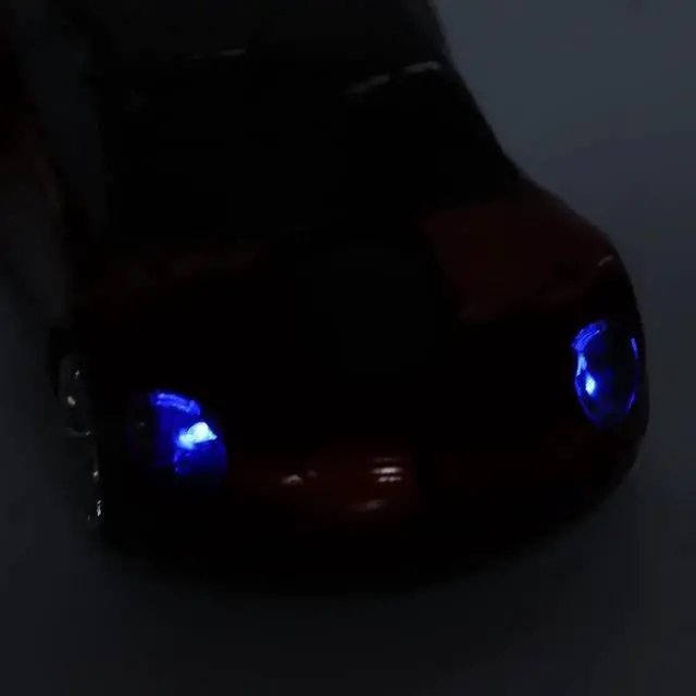 Alt view image 3 of 6 - 2.4G Wireless Mouse, Cute Car Mouse with USB Reciver, 1600DPI Optical Mice for PC Computer Laptop Tablet, with LED Light (Red)