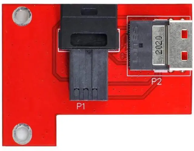 Main image of PCI-Express 4.0 Slimline SAS SFF-8654 to HD SFF-8643 PCBA Female Adapter with Bracket