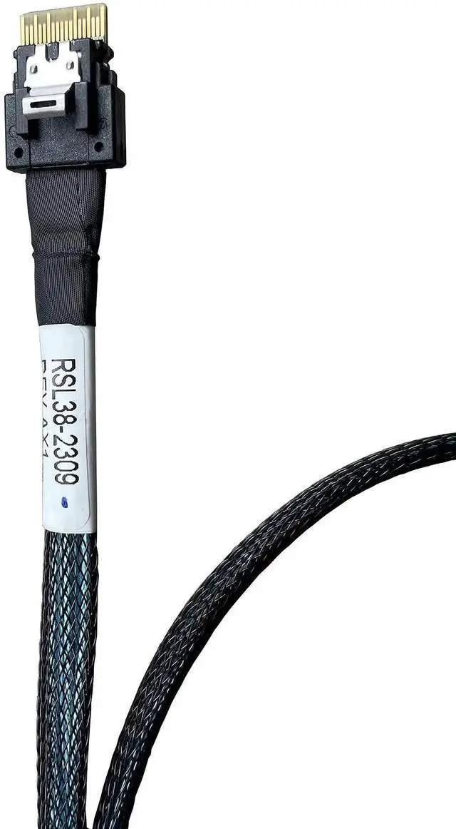 Alt view image 7 of 7 - PCIe Gen4 4X to . Adapter,- 38P to - 68P Cable with Power, 75CM