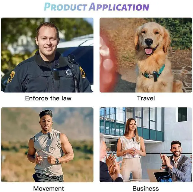 Alt view image 6 of 7 - Mini Body Camera 1080P Police Body Camera with Memory Card,Body Worn Cam,Premium Portable,Wearable Patrol Video Recording Camcorder for Work Records,Guard (64GB)