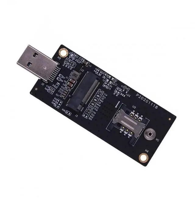 Main image of Adapter NGFF M.2 Key-B WWAN to USB 3.0 Adapter Riser Card with SIM Slot for 3G/4G/5G LTE Wireless Module Modem Card