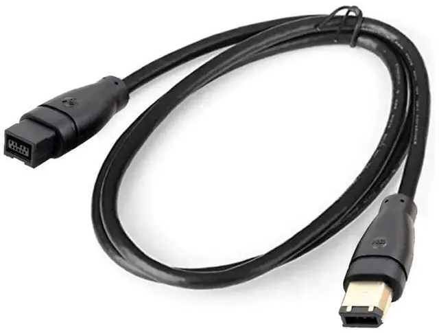 Alt view image 5 of 7 - JAENFONG IEEE 1394 Firewire 800 9-pin to 6-pin Cable FireWire 800 to 400 9p to 6p Capture Cord 1.8m