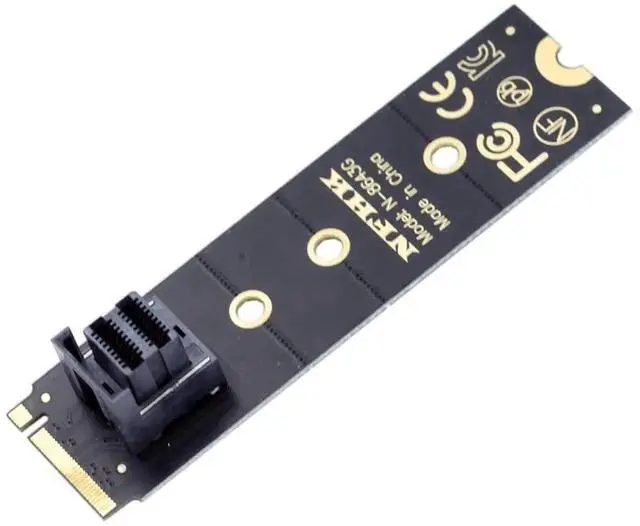 Main image of 22x80mm U.2 Kit SFF-8639 NVME PCIe4.0 SSD Adapter for Mainboard SSD 750 p3600 p3700 M.2 SFF-8643 Mini SAS HD