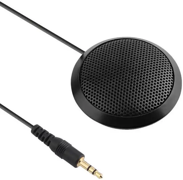 Main image of Conference Microphone 3.5mm Desktop Computer Mic for Computer Desktop and Laptop 360° Omnidirectional Condenser Mic for Online Meeting/Class, Skype, Recording, Chatting, Gaming