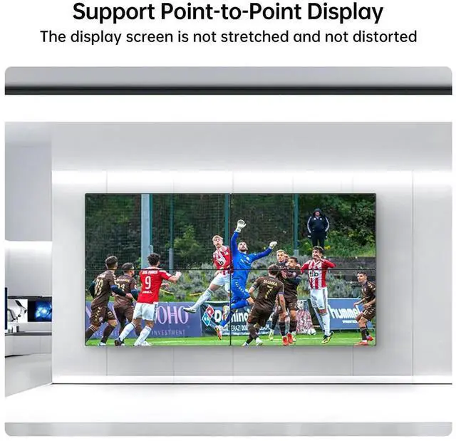 Alt view image 7 of 7 - MT-VIKI 4K60Hz HDMI Video Wall Controller 2x2, [4K Input & 4K Output], 180° Rotate, HDMI 2.0, HDCP 2.2, 18Gbps, RGB 4:4:4