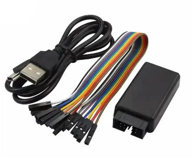 Alt view image 2 of 4 - JAENFONG USB Logic Analyzer Device With 12PCS 6 Colors Test Hook Clip Set USB Cable 24Mhz 8 Channel UART IIC SPI Debug