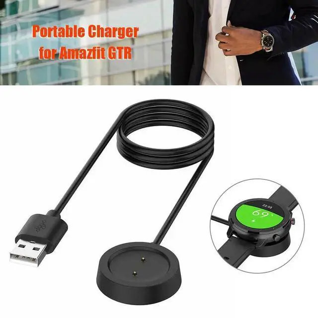 Alt view image 4 of 4 - JAENFONG 1m Magnetic Charger Cradle Dock watch Fast Charging Cable for Huami Amazfit
