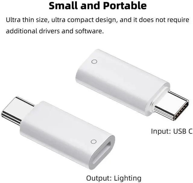 Alt view image 3 of 6 - USB C to Pencil Adapter for Apple Pencil 1st Generation, USB-C Male to Pencil Charging Adapter for iPad 10th Gen, Type C iPencil Charger Connector Dongle Connector for iPad 10 (White, 2 Pack)