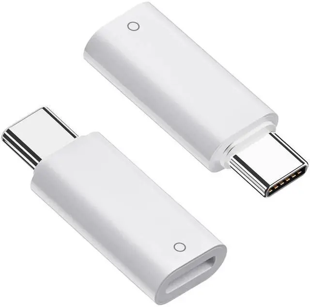 Main image of USB C to Pencil Adapter for Apple Pencil 1st Generation, USB-C Male to Pencil Charging Adapter for iPad 10th Gen, Type C iPencil Charger Connector Dongle Connector for iPad 10 (White, 2 Pack)