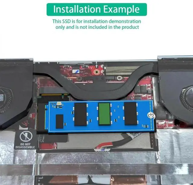 Alt view image 2 of 4 - JAENFONG For Rog Ally Handheld Conversion 2230 To 2280 SSD Hard Drive Expansion Board NVME M-Key M.2 PCIE 4.0 Adapter Black 1 SET